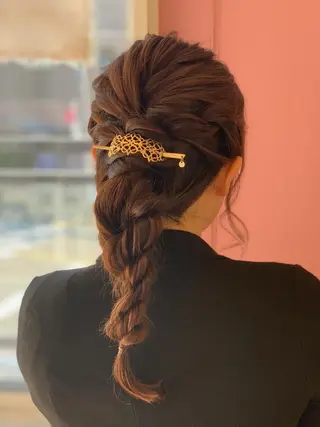 ロング ヘアアレンジ 工藤 萌香のヘアスタイル