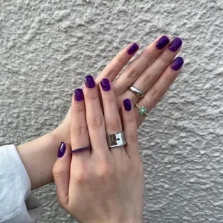 ネイル 暖色カラー/レイヤー カット/Yunaのヘアスタイル