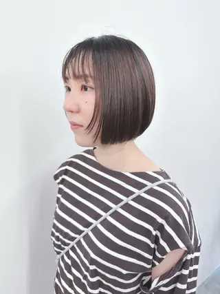 ショート 小顔ボブ/お悩み解決 /ボブパーマ/とういのヘアスタイル