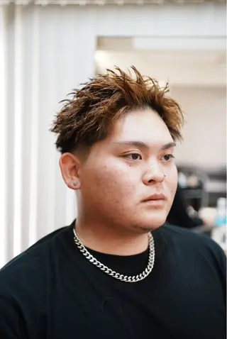 ショート メンズ Men’s  salon ANSWER所属・SHIZUKU スパイキーショートのヘアスタイル