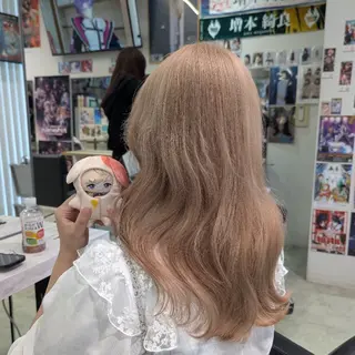 カラー ロング 推しカラー🦉にじさ んじカラー🌈🕒✨のヘアスタイル