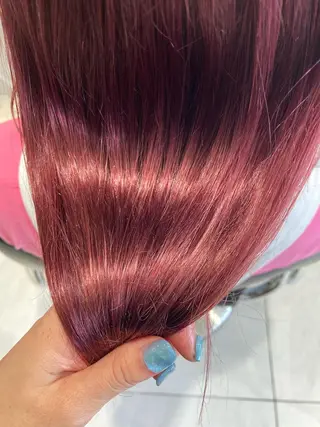 ロング オリーブ透明感カラー 表参道/MIKUのヘアスタイル