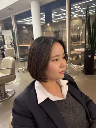 ショート ディフィーノ青山所属・💫ノノカ💫ボブ/ 暖色カラー/表参道のヘアスタイル