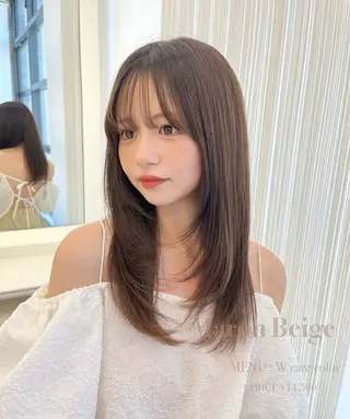 セミロング カラー GOODDAY ヘアサロンのヘアスタイル
