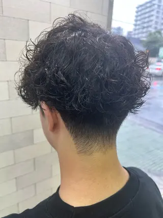 ショート パーマ メンズ archange 齋藤旭冶／川口のヘアスタイル