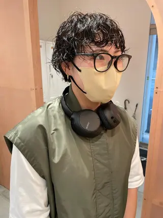 ショート パーマ 上平 綾菜のヘアスタイル