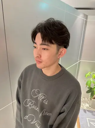 ショート メンズ メンズパーマ達人/ フェード/イツキのヘアスタイル