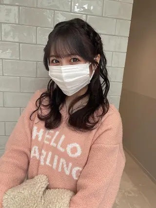 セミロング カラー ヘアアレンジ 【ドルオタ美容師】 しょーごのヘアスタイル