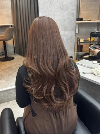 セミロング カラー 🌈【透明感・韓国 ヘア】YUYA🌈のヘアスタイル