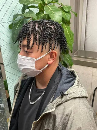 パーマ メンズ Le'a所属・渋谷/フェード/ 國分 翔のヘアスタイル