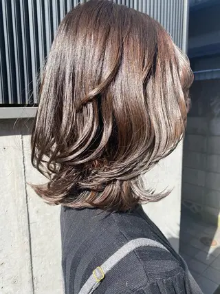 ミディアム 勝沼 佑季のヘアスタイル