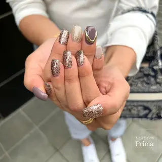 セミロング ネイル SalonPrima Nail & Eyeのネイルデザイン