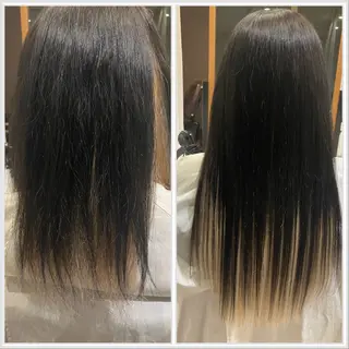 ミディアム エクステブリーチ矯正 griFFicaのヘアスタイル