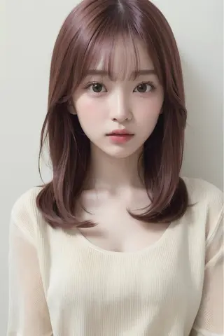 セミロング 髪質改善× ブリーチなしyutoのヘアスタイル