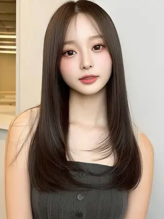 ロング カラー 岡田 望愛🫧のヘアスタイル