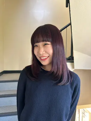 セミロング カラー ☕️結【suii.】 ボブ/ヘアセット☕️のヘアスタイル