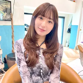 ロング 韓国レイヤー 🧸🤍ちずみのヘアスタイル