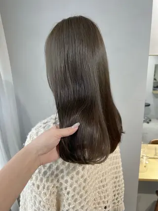 セミロング カラー akane/ベージュ /オリーブ/ブラウンのヘアスタイル