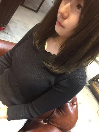 セミロング カラー 竹嶌 健吾のヘアスタイル