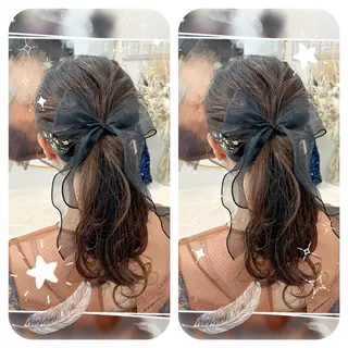 セミロング ヘアアレンジ 🫧そあん🫧大宮 カットモデル様募集中のヘアスタイル