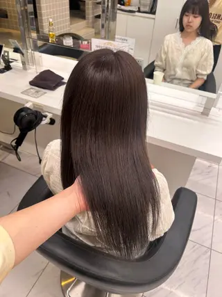 カラー 🥯縮毛/レイヤー/ ベージュヘア🥯のヘアスタイル