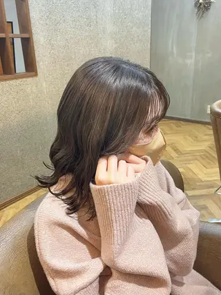 ミディアム カラー miyu /レイヤー/ブリーチのヘアスタイル