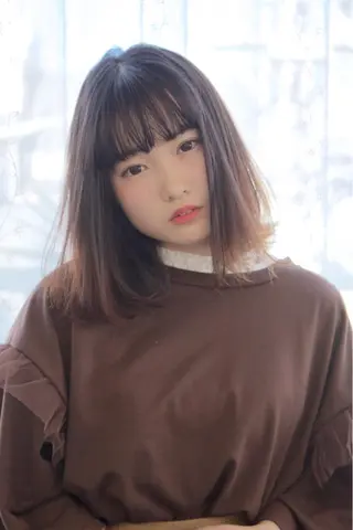 ミディアム カラー go today shaire salon 本店所属・yoshi ☆のヘアスタイル