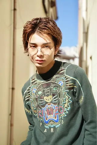 ショート メンズ Oasisgarden所属・レイヤー/ブリーチ MOMOのヘアスタイル