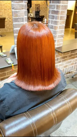 ミディアム カラー ACROあべの店所属・艶カラー/インナー /グラデ/大西小百合のヘアスタイル