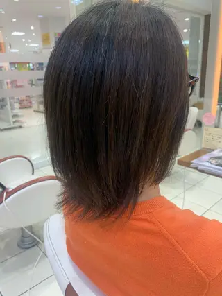 ミディアム きど さやかのヘアスタイル