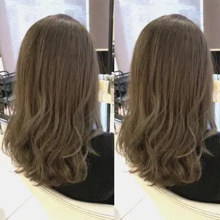 セミロング カラー パーマ Merci メルシー 福岡、今泉のヘアスタイル