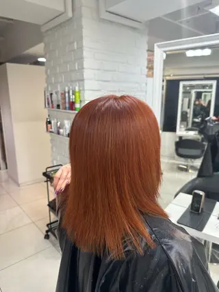 ミディアム カラー 【暖色カラー特化】 中山由梨のヘアスタイル