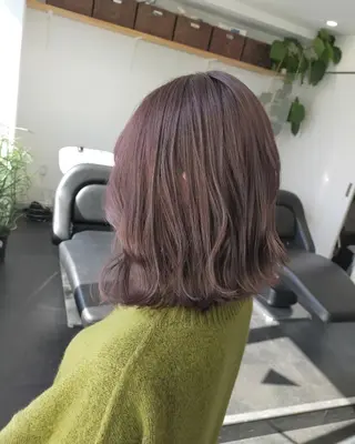 ミディアム カラー JIL BLAN 京都所属・RU RIのヘアスタイル
