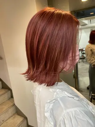 ミディアム Sherry大国町所属・髪質改善×縮毛矯正 ×艶カラーNAOのヘアスタイル