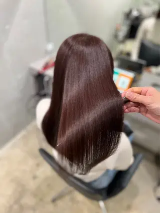 ロング 【ヤバ髪から美髪へ】 縮毛矯正特化アチワのヘアスタイル