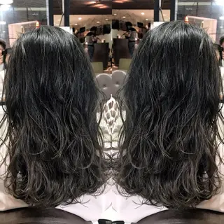 ミディアム カラー シールエクステ⭐️ オオミタクヤのヘアスタイル