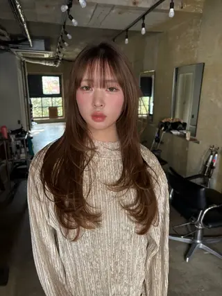 ロング 柳瀬 和香奈のヘアスタイル