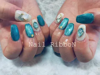 ネイル ネイルリボン 石田のネイルデザイン