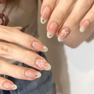 ネイル By moonネイル 🌷ワンホン/韓国風のネイルデザイン