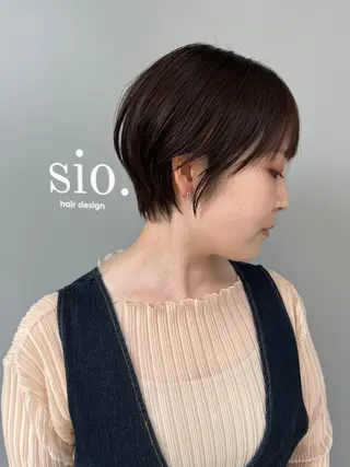ショート 西新/siohair 似合わせ/石尾刻矢のヘアスタイル