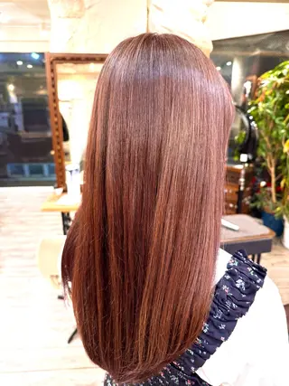 ロング カラー CREDGARDEN 吉祥寺所属・ツヤ髪 透明感カラー ゆいなのヘアスタイル