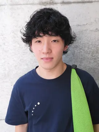 ミディアム パーマ メンズ 南堀江🌿パーマ Tetsu【テツ】のヘアスタイル