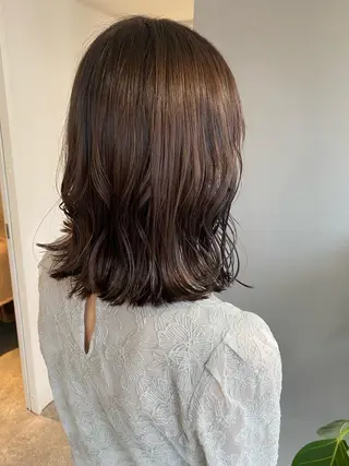 ミディアム カラー ヘアアレンジ ボブ /ニュアンス/ satomi🧸💖のヘアスタイル