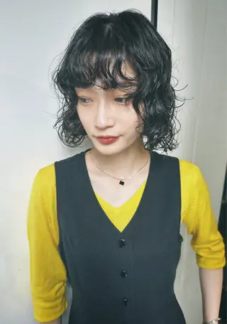 ショート パーマ レイヤーカット/艶髪 ✨💭KIRARIのヘアスタイル