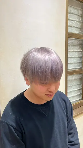 カラー 地毛風ストレート/ ケアカラー/セキネのヘアスタイル