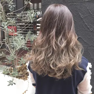 セミロング カラー メンズパーマ特化🏅 中村　凌のヘアスタイル