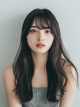 ロング カラー パーマ ヘアアレンジ GO TODAY SHAiRE SALON所属・韓国レイヤー🪞/ 透明感🫧/コウヘイのヘアスタイル