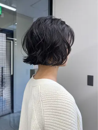 ショート パーマ GO TODAY 福岡大名Bellus店所属・🫧ショートパーマ ボブパーマ🫧 糸瀬のヘアスタイル