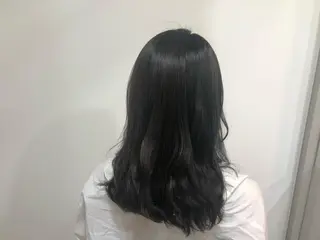 セミロング カラー みねぎし ふうかのヘアスタイル