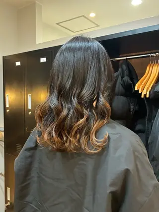 セミロング 柴田真衣 /透明感/ナチュラルのヘアスタイル